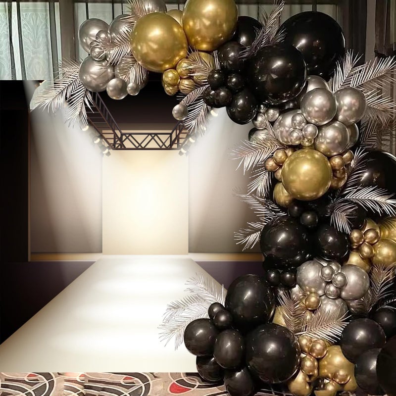 Baocicco Fashion Runway Spotlight Illuminated Backdrop 8x8ft Photography Background Lamp Sparking Silver T Stage Catwalk Fashion Show Business Clothes Collection Event Party - Image 4